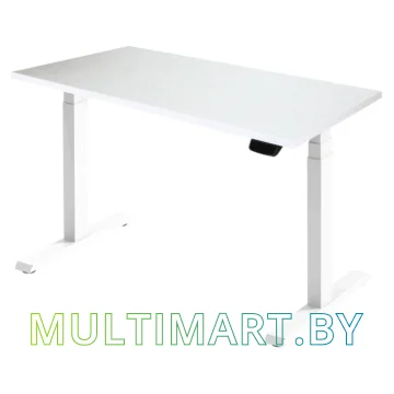 Стол для работы стоя ErgoSmart Ergo Desk Pro 1360x800x36 мм (альпийский белый/белый)